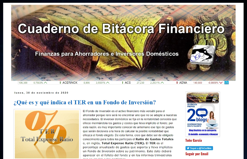 Buscador blog - Cuaderno de Bitácora Financiero en Bitakoras