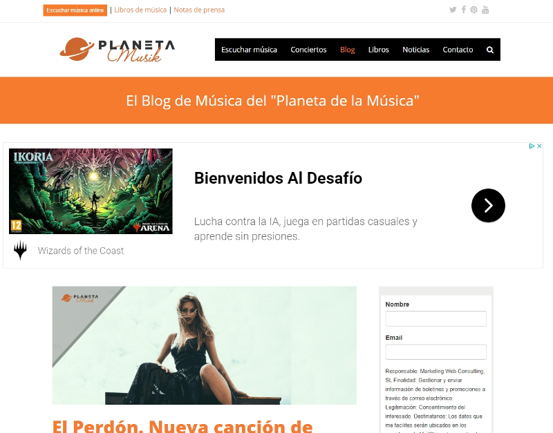 Buscador blog - Planeta Musik en Bitakoras