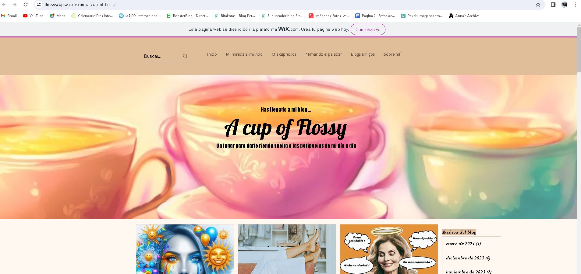 Buscador blog - A cup of Flossy en Bitakoras