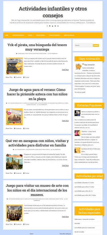 Buscador blog - actividades infantiles y otros consejos en Bitakoras