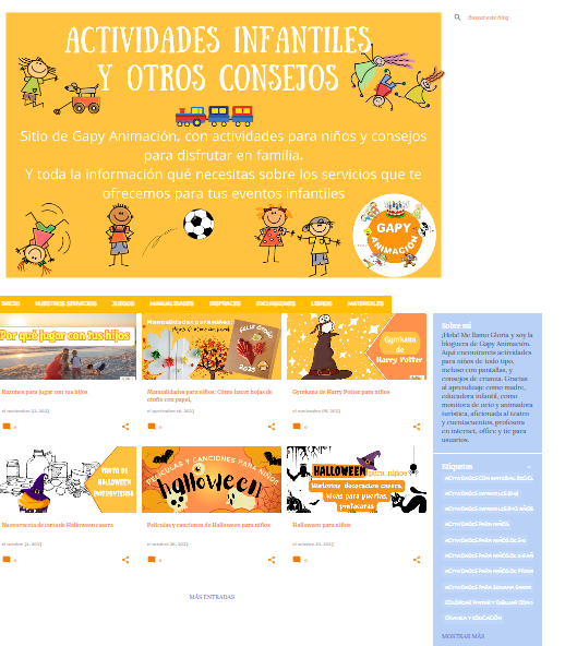 Buscador blog - actividades infantiles y otros consejos en Bitakoras