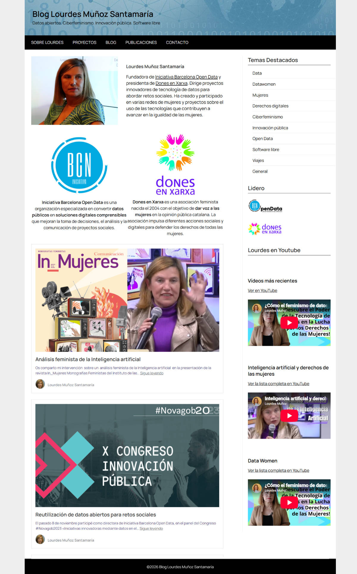 Buscador blog - Lourdes Muñoz Santamaría en Bitakoras