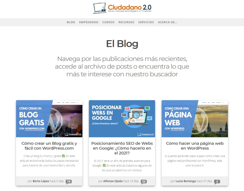 Buscador blog - Ciudadano 2.0 en Bitakoras