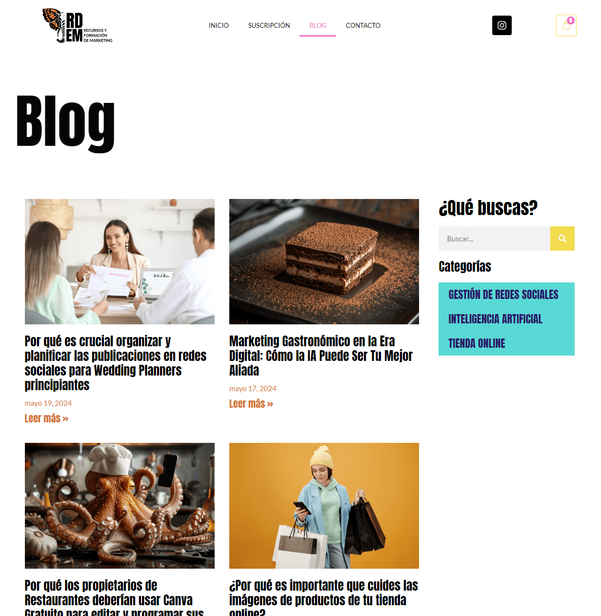 Buscador blog - Cursos y Recursos de Marketing en Bitakoras