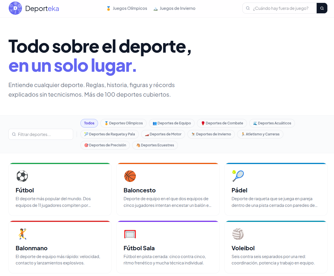 Buscador blog - Deporteka.com en Bitakoras