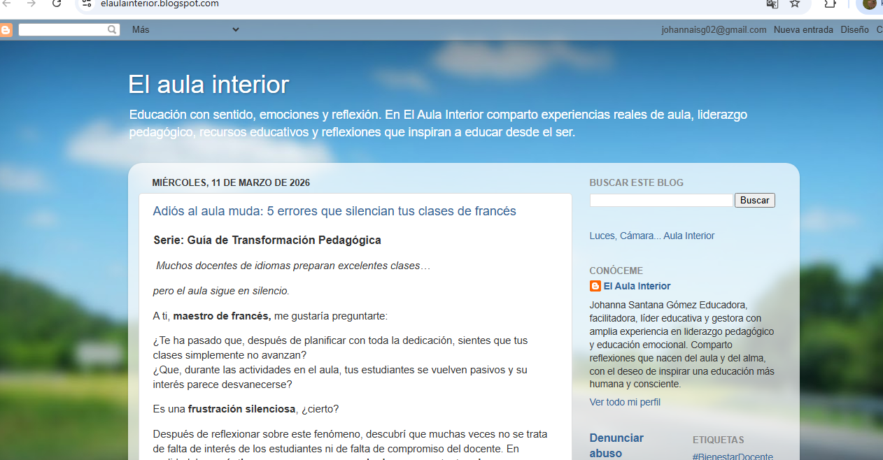 Buscador blog - El aula interior en Bitakoras
