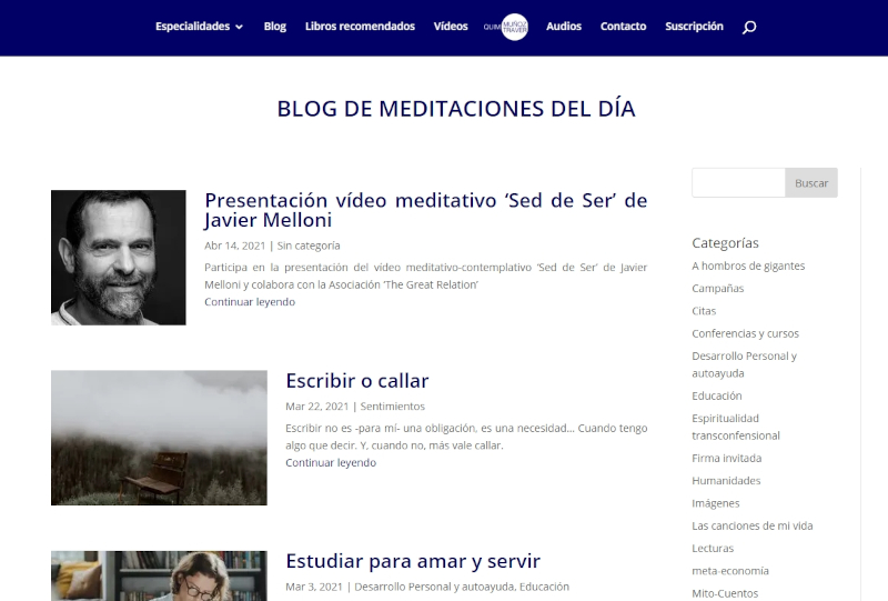 Buscador blog - Meditaciones del Día en Bitakoras