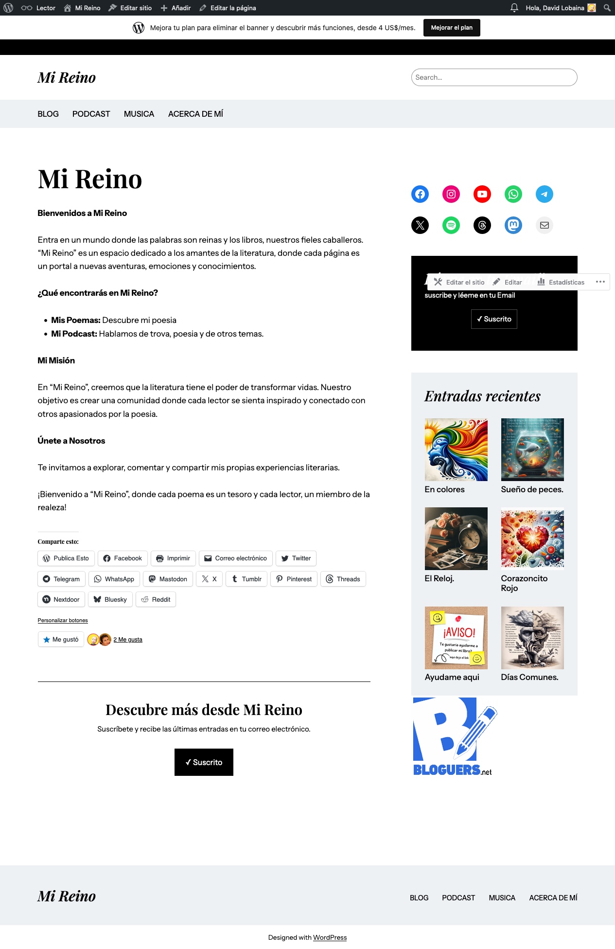 Buscador blog - reinoinvisible en Bitakoras