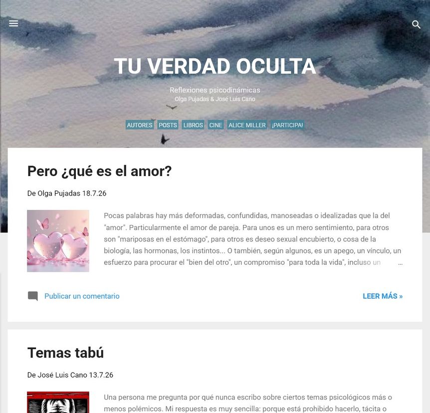 Buscador blog - TU VERDAD OCULTA en Bitakoras